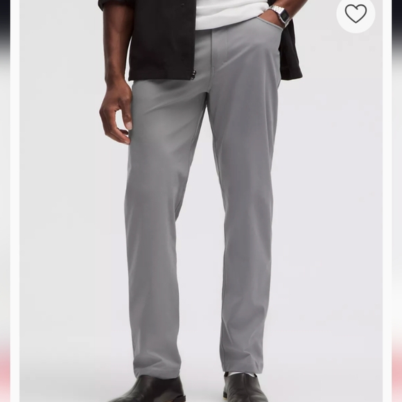 Lululemon ABC Classic-Fit 5 Pocket Pant Warpstreme Gray Men's 31 - Picture 2 of 11